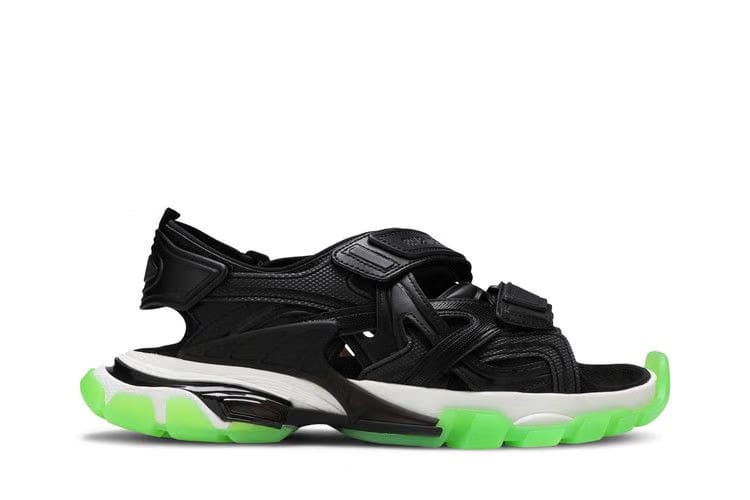 Balenciaga Track Sandal Clearsole - Black Fluo Green