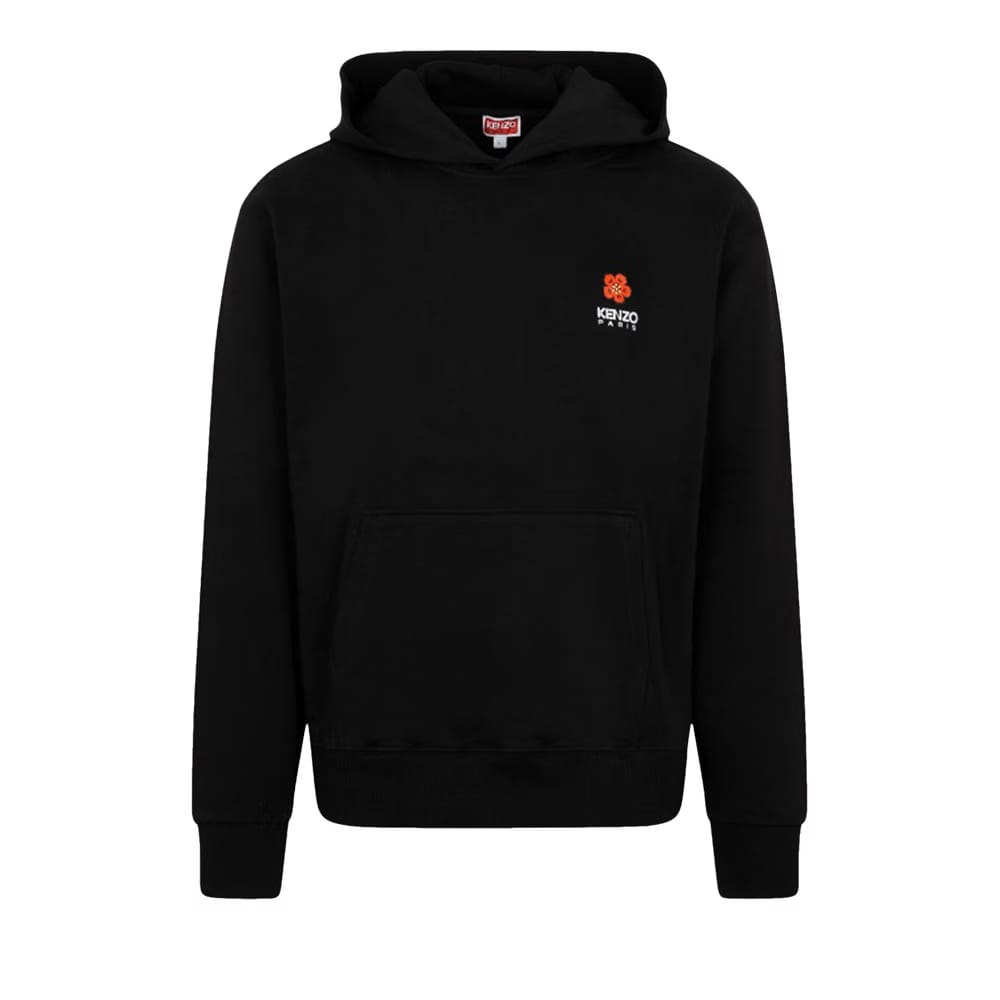 Kenzo Boke Flower Crest Classic Hoodie Black