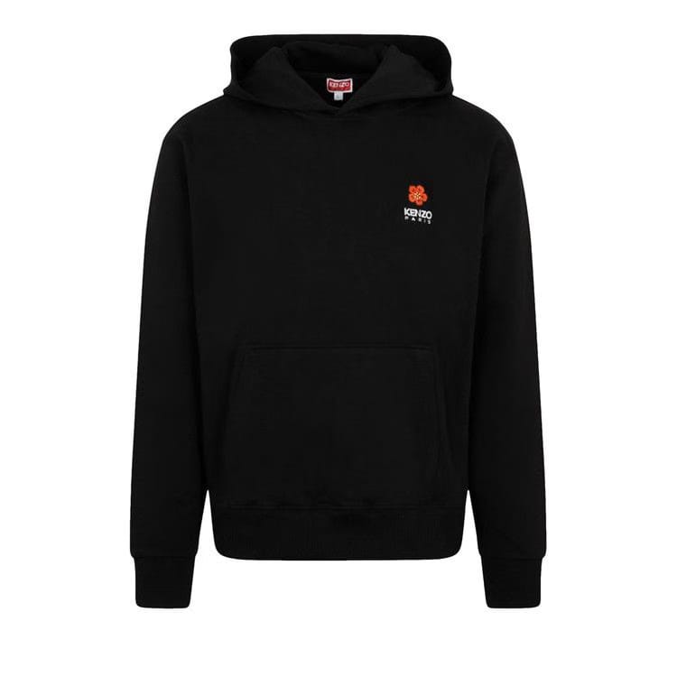 Kenzo Boke Flower Crest Classic Hoodie Black