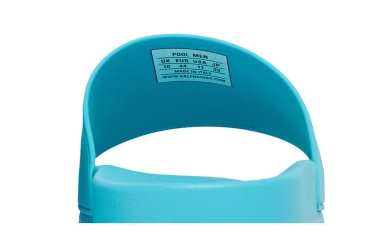 Balenciaga Pool Slides Turquoise