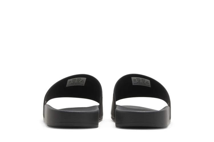 Balenciaga Pool Slides Repeat Logo - Black Silver