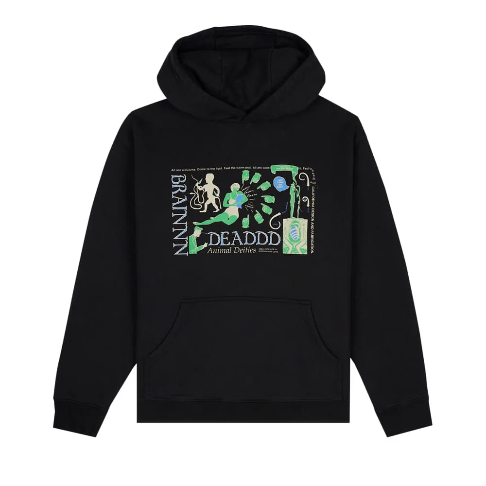 Brain Dead Animal Dieties Hoodie Black