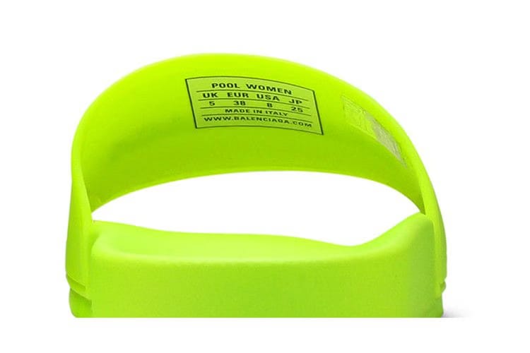 Balenciaga Pool Slide Fluo Yellow (Women's)
