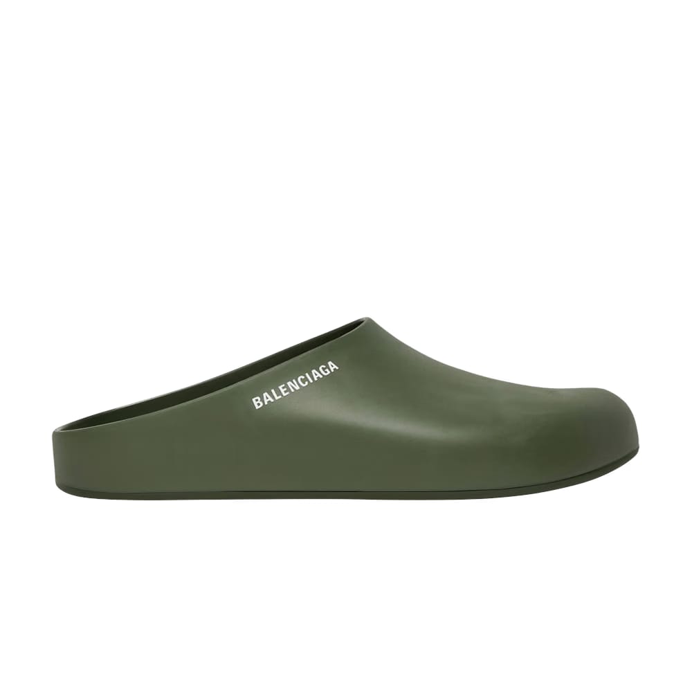 Balenciaga Pool Closed Slide Dark Green