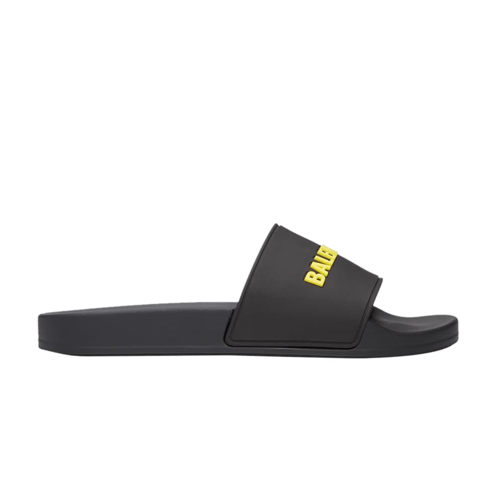 Balenciaga Pool Slides Black Yellow