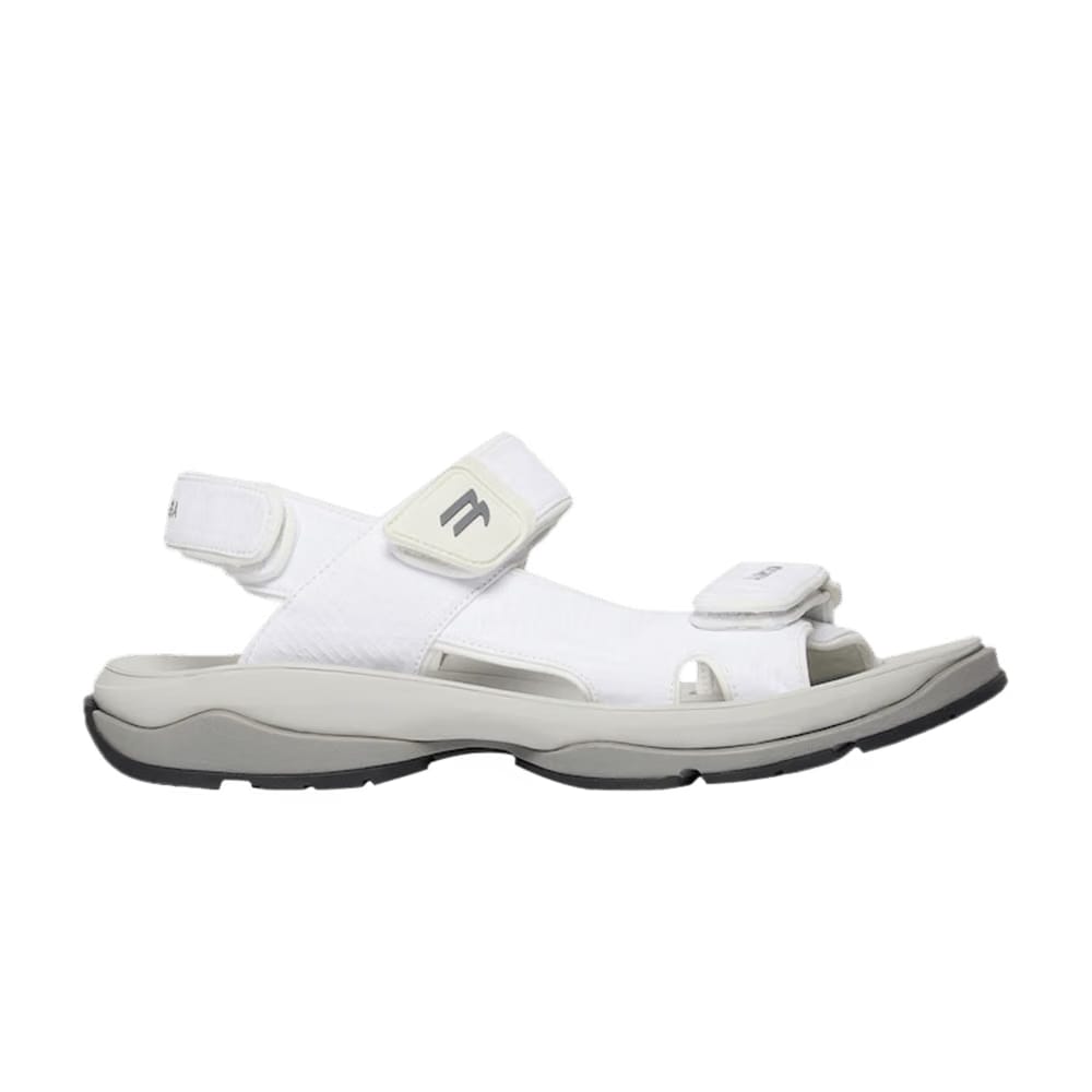 Balenciaga Tourist Sandal White Grey