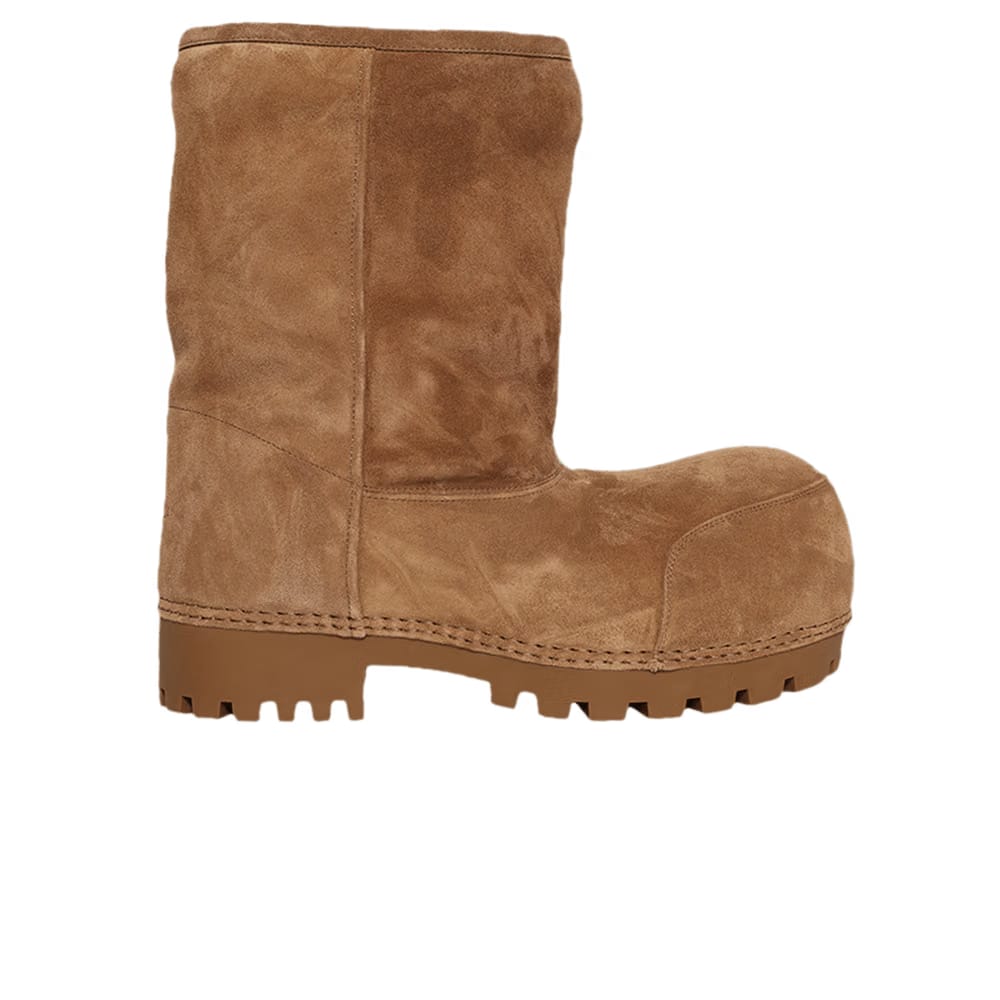 Balenciaga Wmns Alaska Fur Low Boot 'Brown'