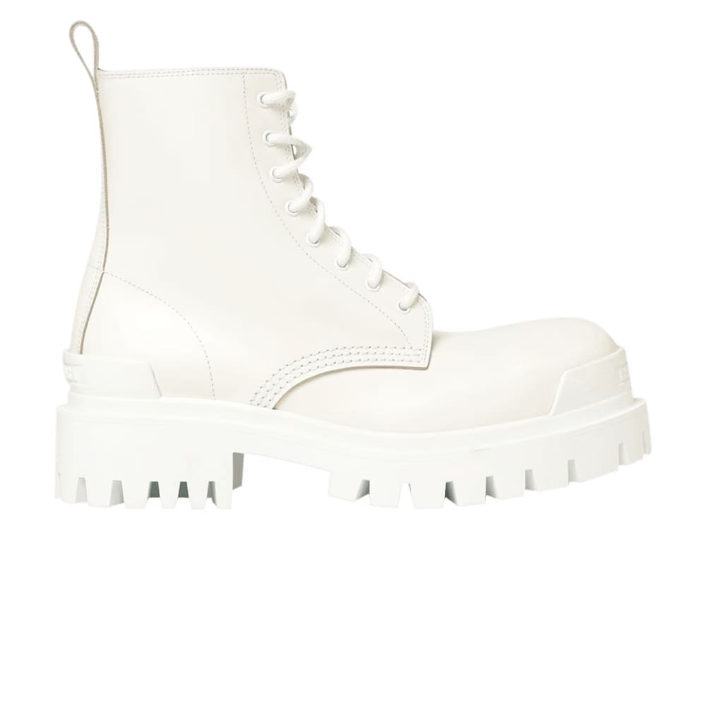Balenciaga Wmns Strike Lace-Up Boot 'White'
