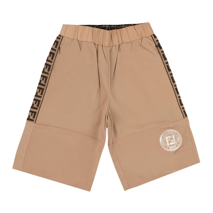 Fendi FF Motif Reversible Swim Shorts Brown/Light Brown