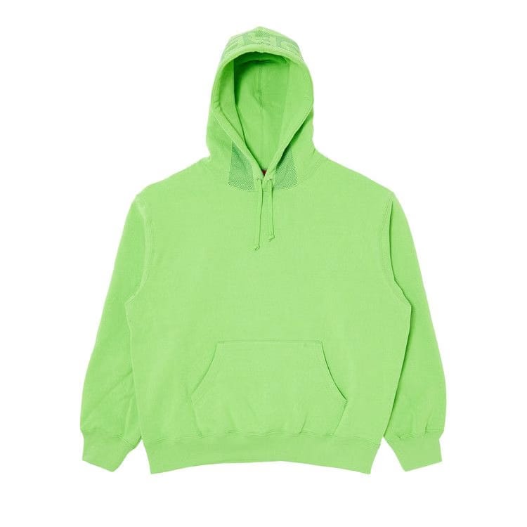 Supreme Jacquard Stripe Hoodie Bright Green