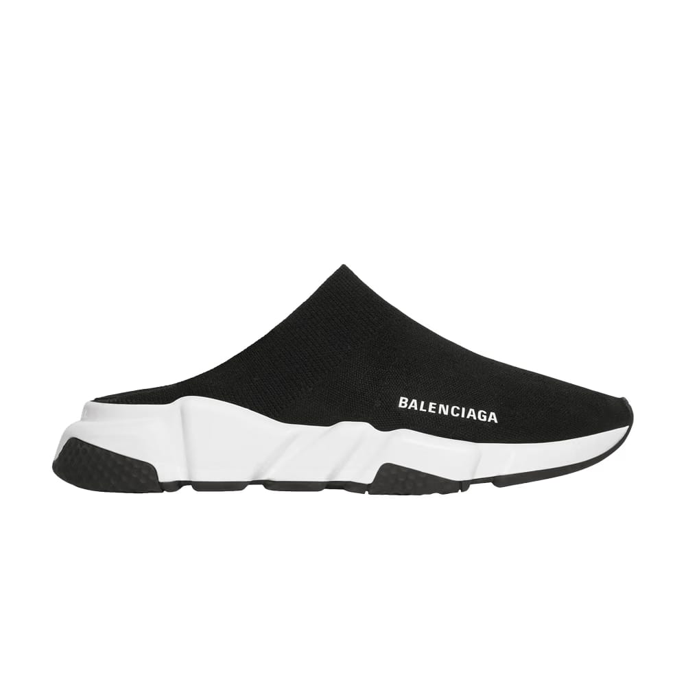 Balenciaga Speed Mule Black White