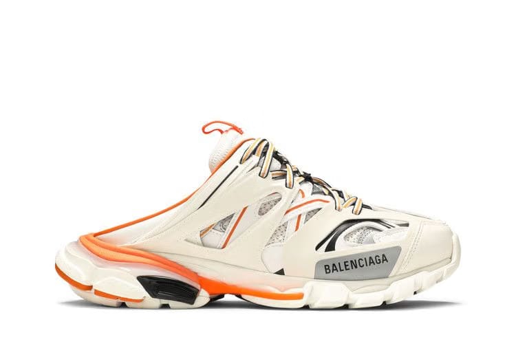 Balenciaga Track Mule White Orange