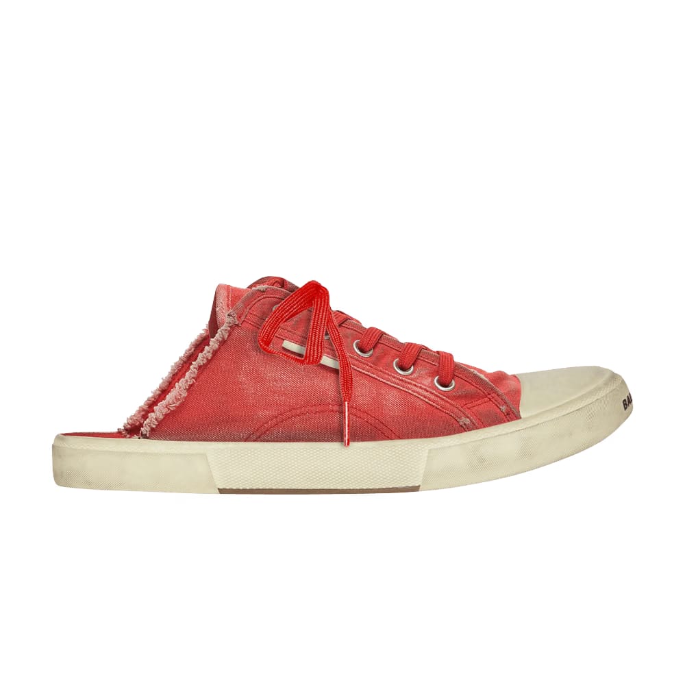Balenciaga Paris Sneaker Mule Destroyed - Red