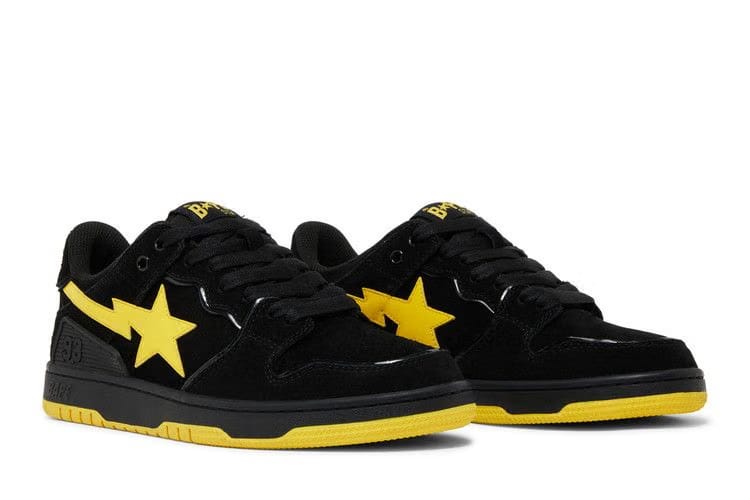 BAPE Sk8 Sta Black Electric Yellow
