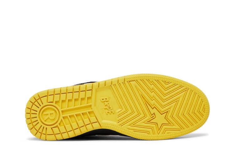 BAPE Sk8 Sta Black Electric Yellow