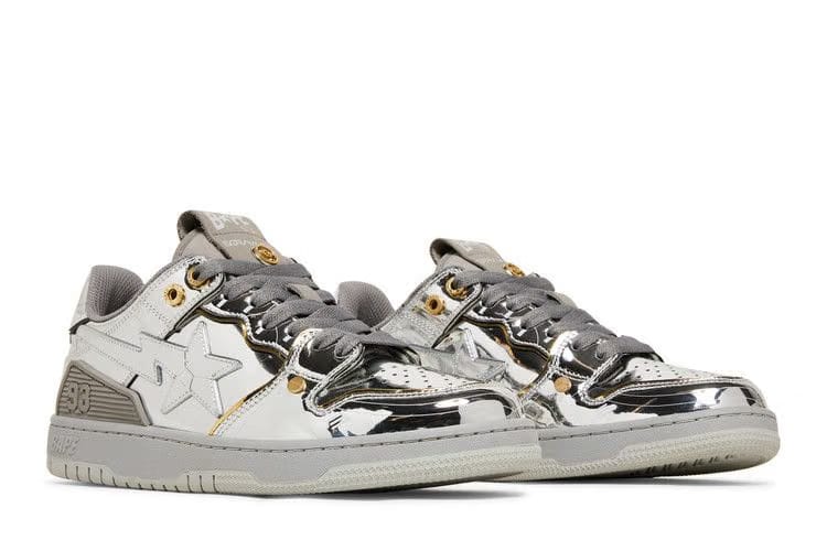 Hajime Sorayama x BAPE Sk8 Sta Silver