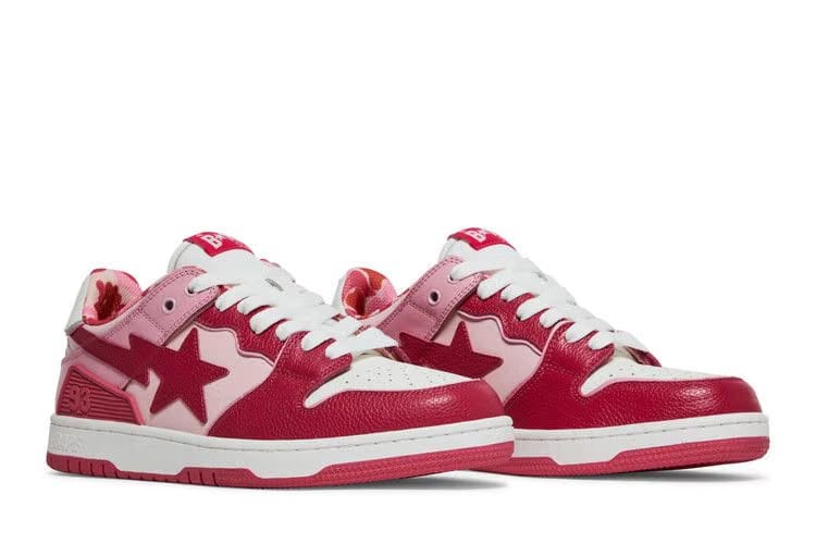 BAPE Sk8 Sta #2 ABC Camo - Red