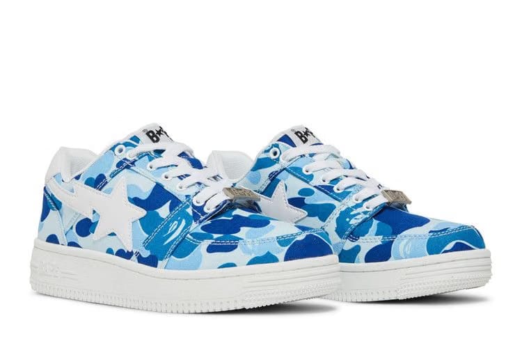 Bapesta Low 20th Anniversary - Blue ABC Camo
