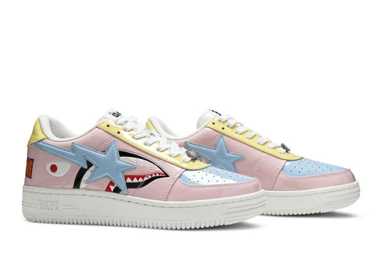 Bapesta Low M1 Shark Face - Pink