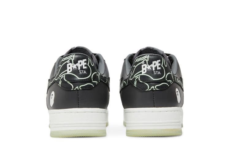Bapesta Text Code Camo - Charcoal