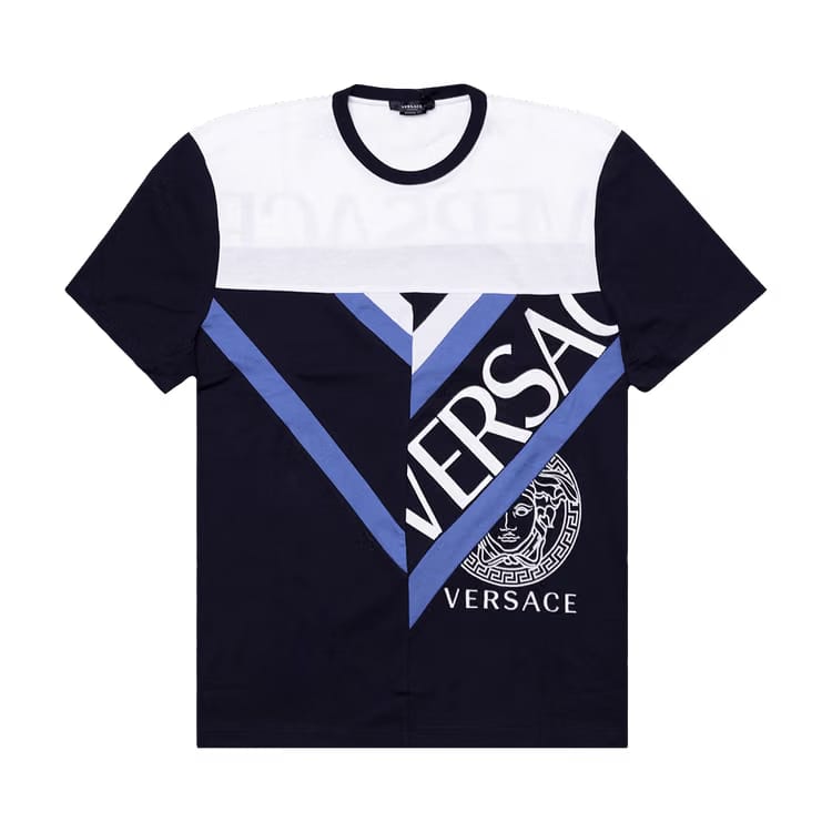 Versace Logo T-Shirt Black White