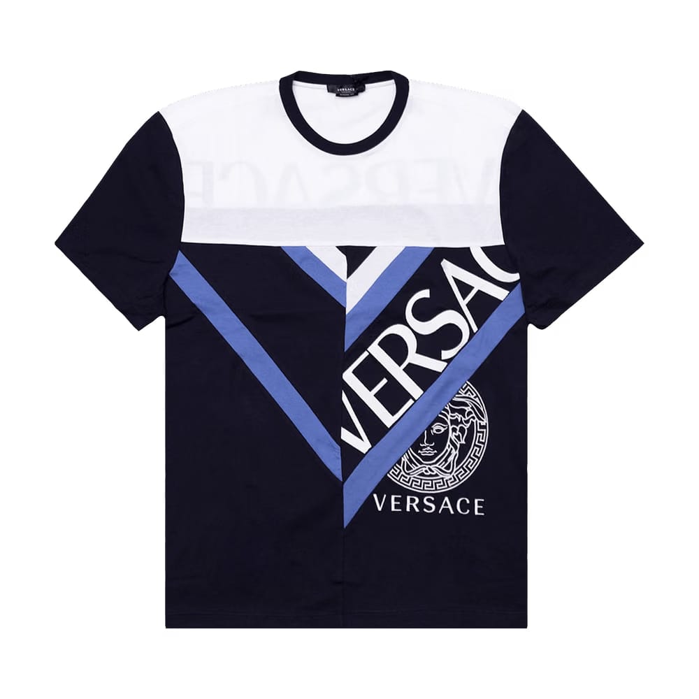 Versace Logo T-Shirt Black White