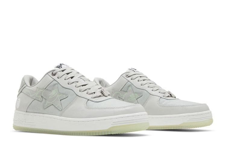 Bapesta Text Code Camo - Grey