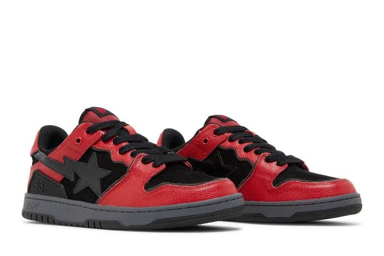 BAPE Sk8 Sta Black Red