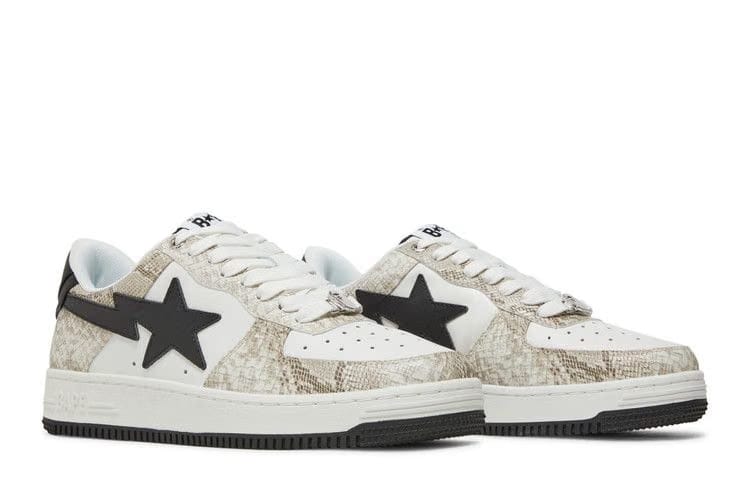Bapesta Beige Snakeskin
