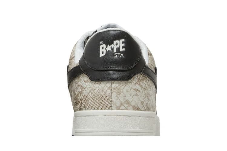 Bapesta Beige Snakeskin