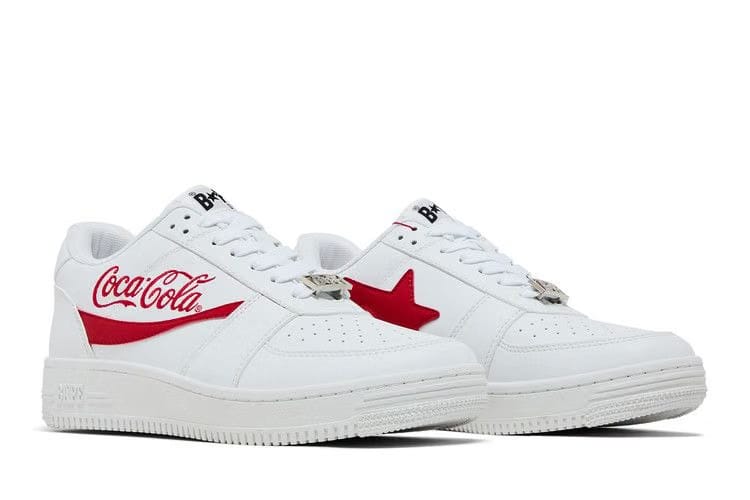 Coca-Cola x Bapesta Low White