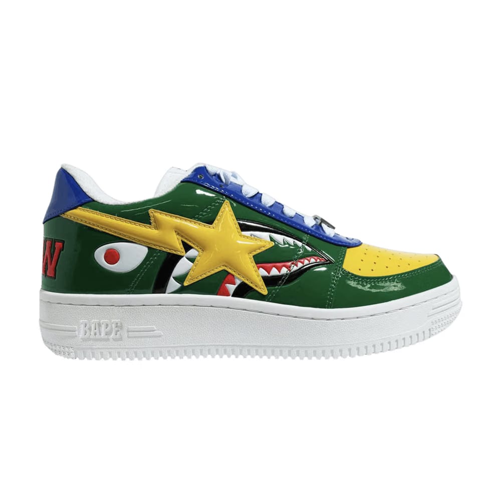Bapesta Low M2 Green Shark Face