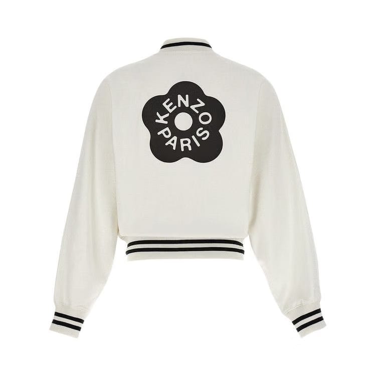 Kenzo Boke Flower 2.0 Zip-Up Sweatshirt Off White