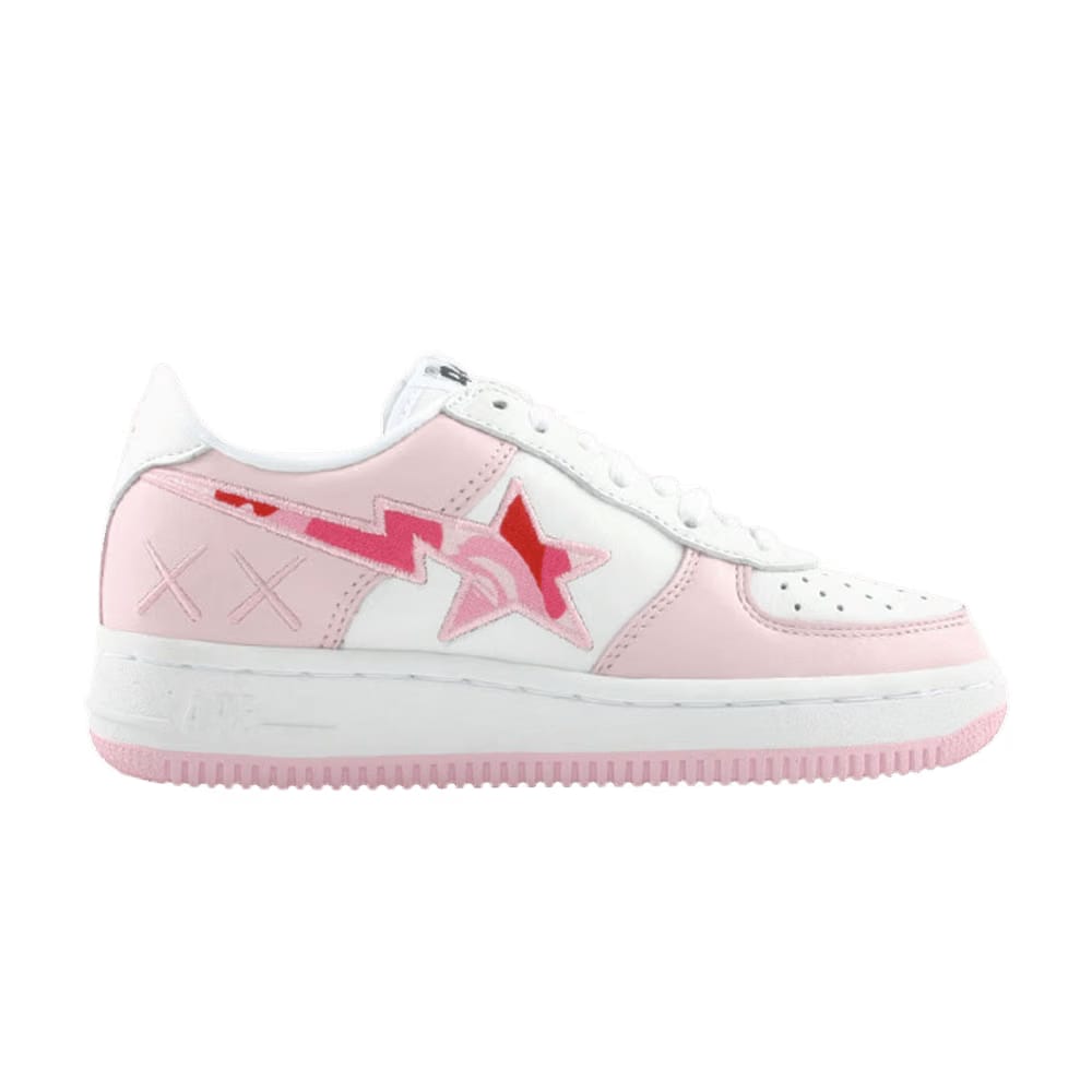 Kaws x Bapesta FS-001 Low Pink Camo