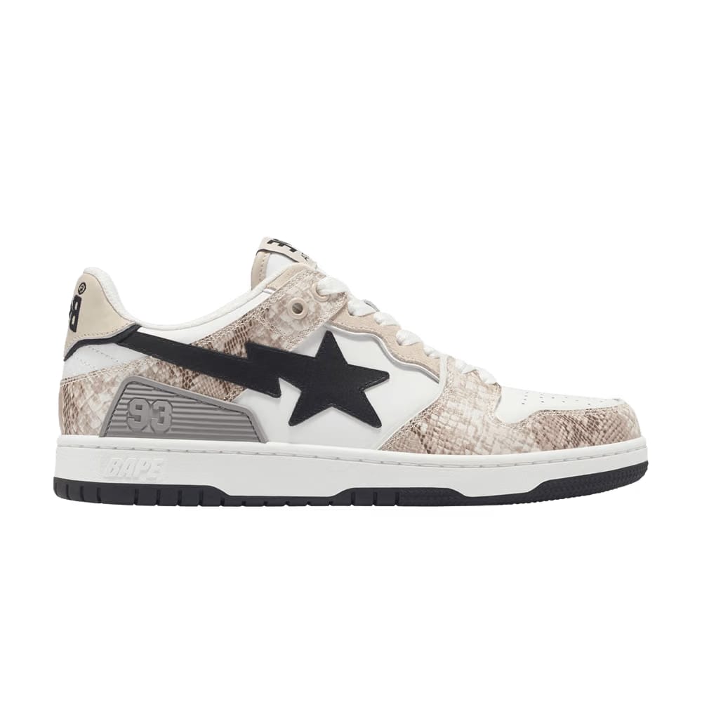 BAPE Wmns Sk8 Sta #1 'Beige Snakeskin'