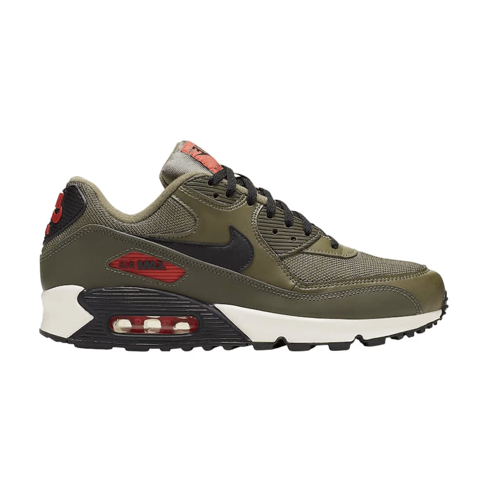 Nike Air Max 90 Medium Olive Black Team Orange
