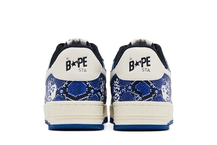 BAPE Tape Sta Blue Snakeskin SSENSE Exclusive