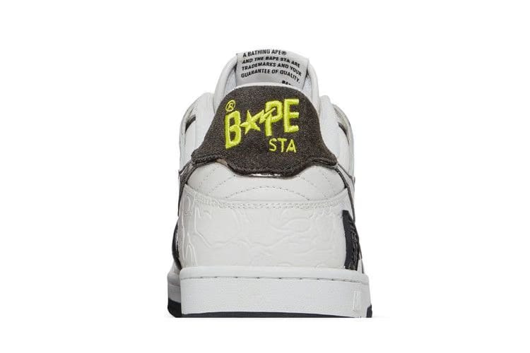 BAPE Sk8 Sta White Metallic Silver