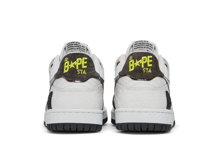 BAPE Sk8 Sta White Metallic Silver