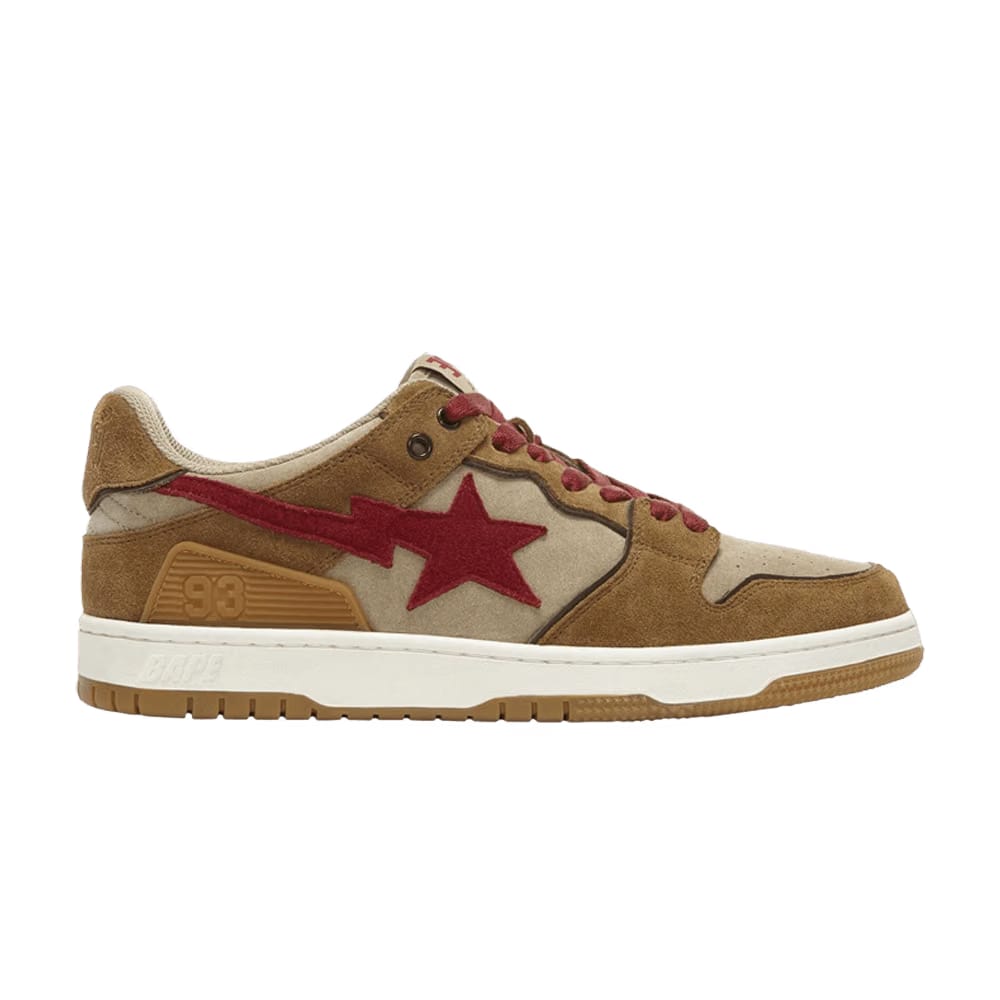 BAPE Sk8 Sta Low Wheat Red