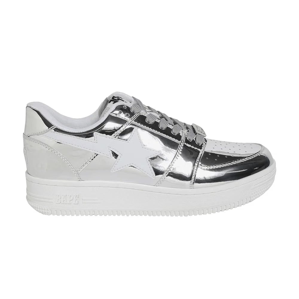 Bapesta Low Silver Foil