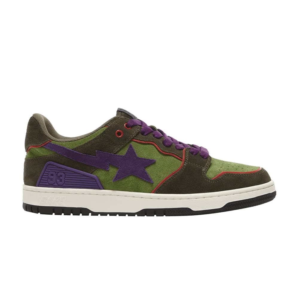 Bapesta Sk8 Green Dark Purple