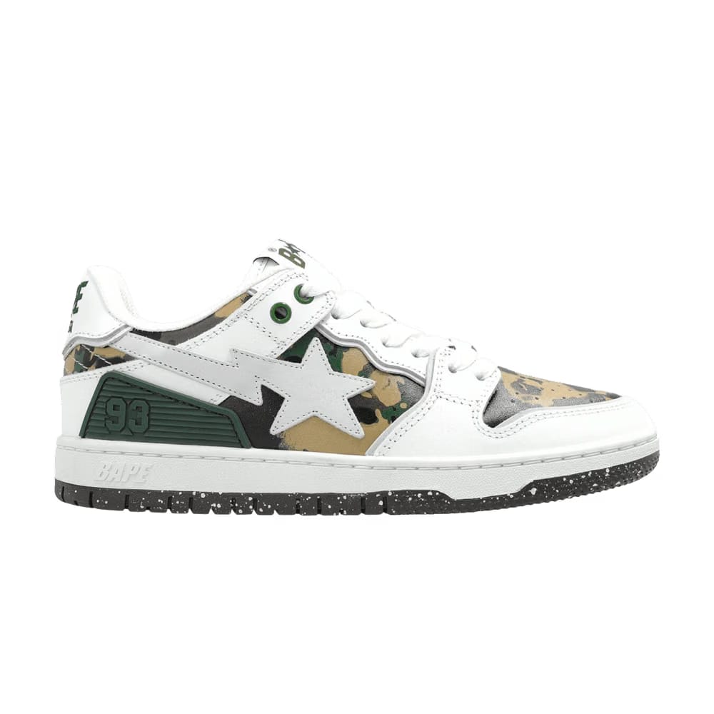 BAPE Sk8 Sta #2 M1 White Green Camo