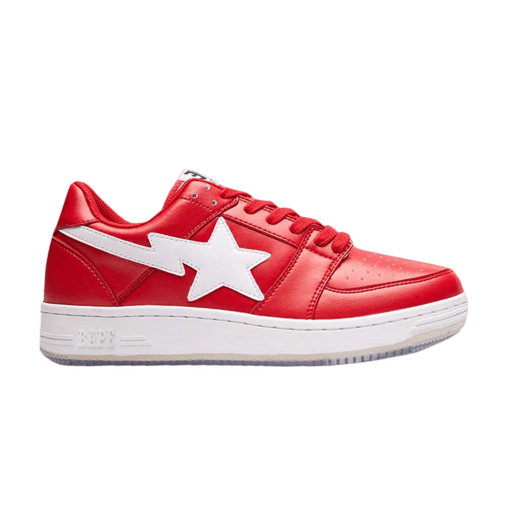 Bapesta Low Shark Sole - Red