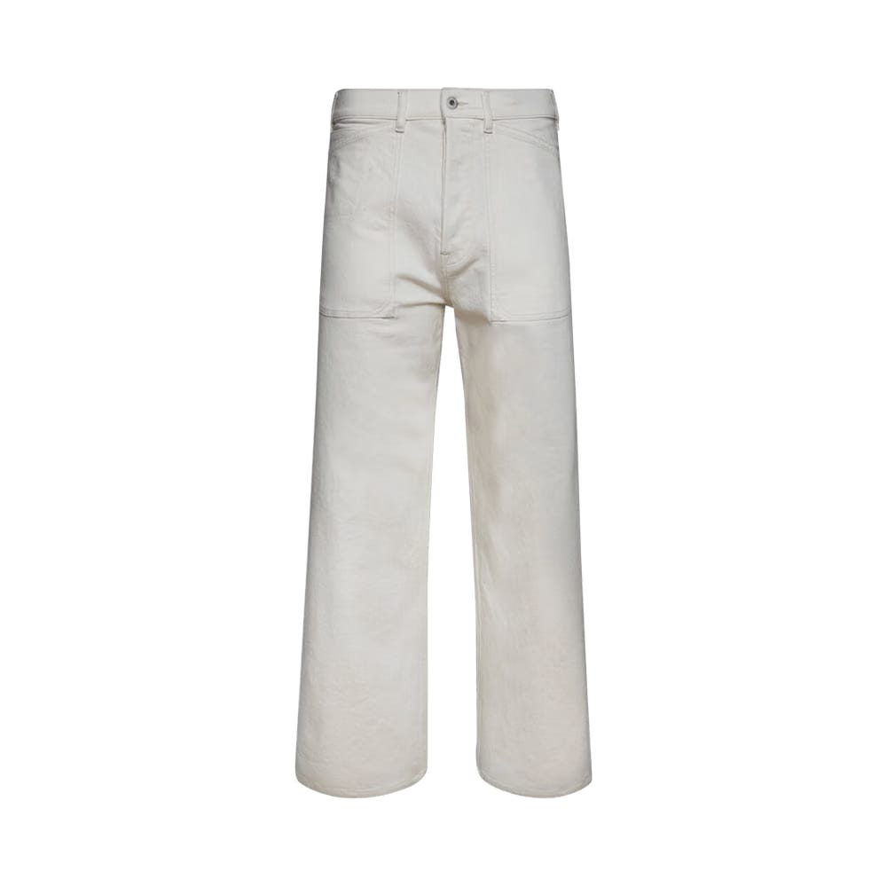 Kenzo Denim Pants Bleached White