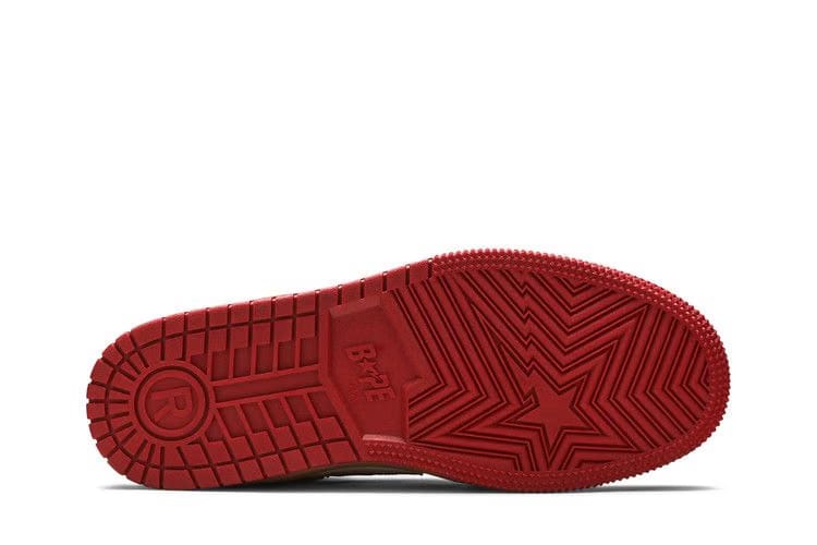Bape Sta 93 HI Red Orange Light Sand