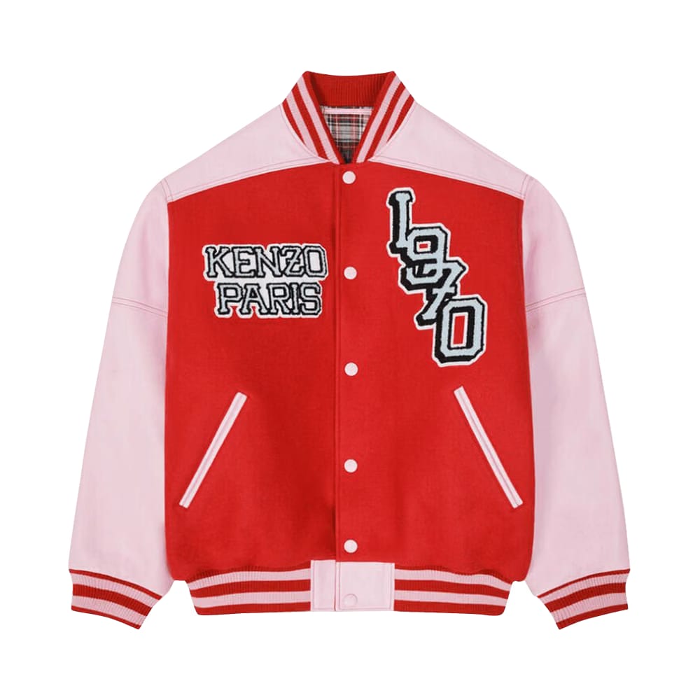 Kenzo Tiger Varsity Bomber Jacket Medium Red