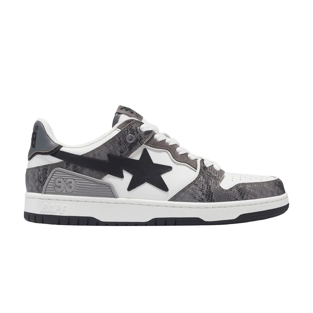 BAPE Wmns Sk8 Sta #1 'Black Snakeskin'