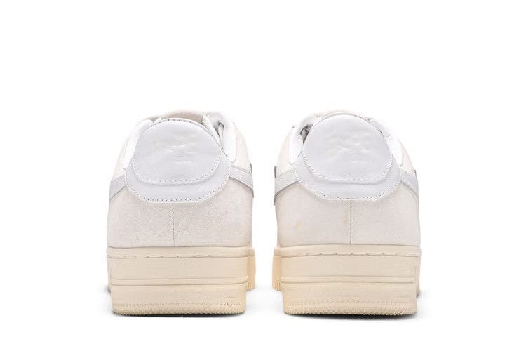 Bapesta Low Suede Heel - White