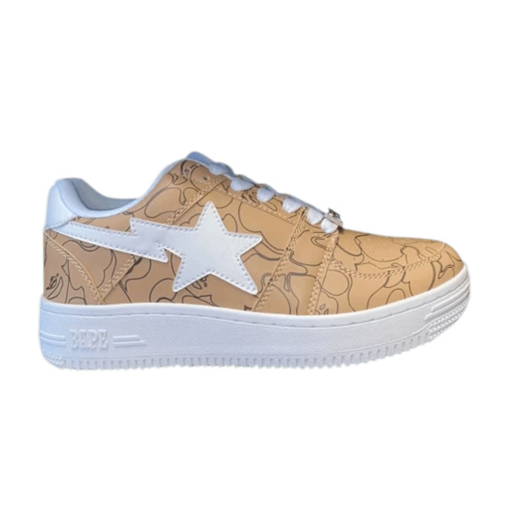 Wmns Bapesta 'Lined Camo - Beige'